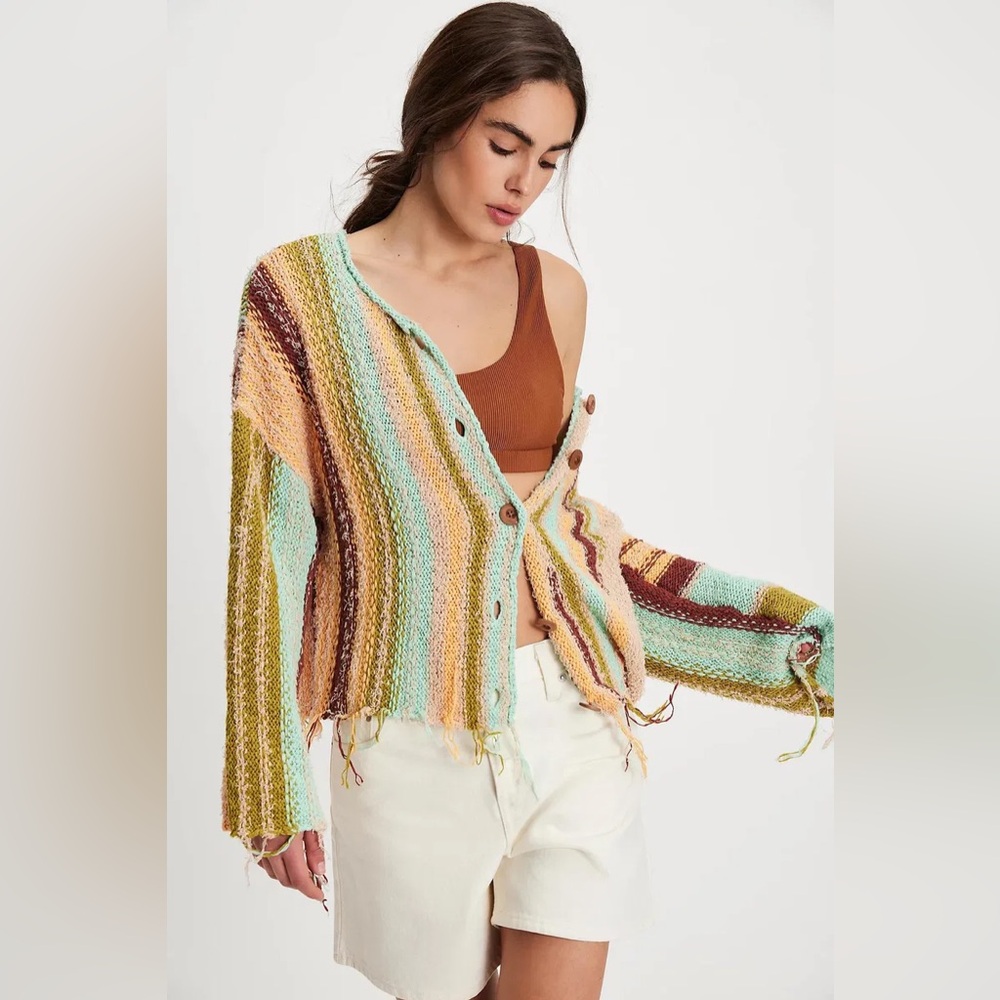 NWT! FP Free People Baja Cardi Sz XS & Medium - Picture 3 of 5